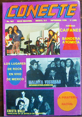 Revista Conecte,bostik,maldita Vecindad,poison,iron Maiden