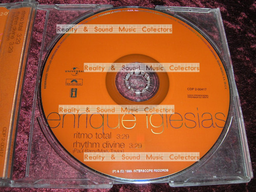 Enrique Iglesias Ritmo Total Cd Single 2 Tracks De Coleccion (Usado)