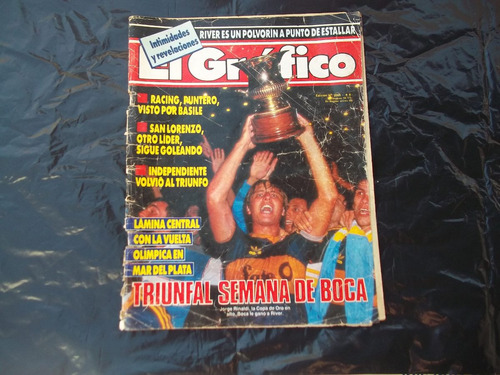 Revista El Gráfico Edición N° 3565  Triunfal Semana De Boca