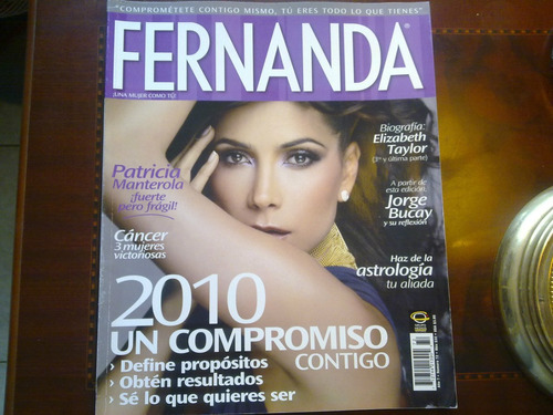 Paty Manterola Elizabeth Liz Taylor En Revista Fernanda 2010