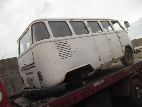 Kombi Vw Van Corujinha 1975 Funcionando P/ Restaurar Barato