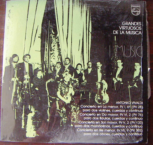 Clasica, Antonio Vivaldi, Grandes Virtuosos, Lp12´,