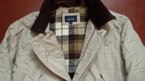 Saco Parka Cherokee Tapado Trench De Gabardina Desmontable