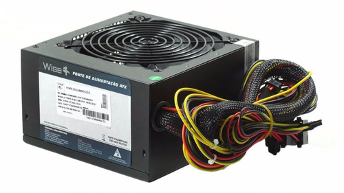 Fonte Atx 750w Gamer Fnwd0006 20+4p 2sata Preto Wise Case