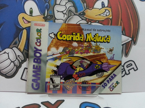 Manual Original Game Boy Nintendo Corrida