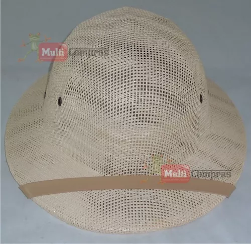 Discrepancia Meditativo pañuelo Sombrero Salacot Tipo Safari Cazador Pith Hat Tipo Filipino