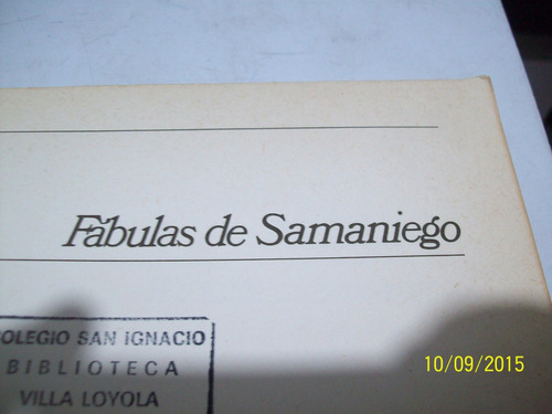 Libro:fabulas De Samaniego-felix Maria Samaniego