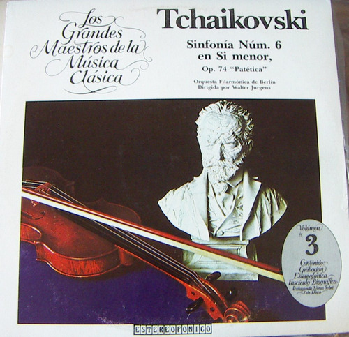 Clasica, Peter Tchaikovsky, Sinfonia Num 6. Op.74, Lp 12´,