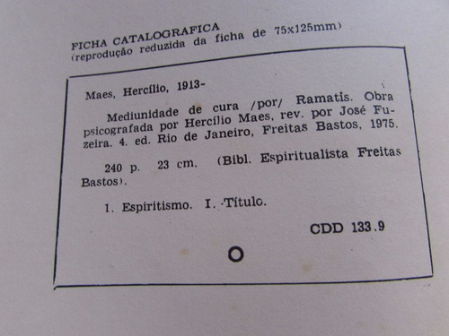Mediunidade De Cura - Ramatís - Hercílio Maes
