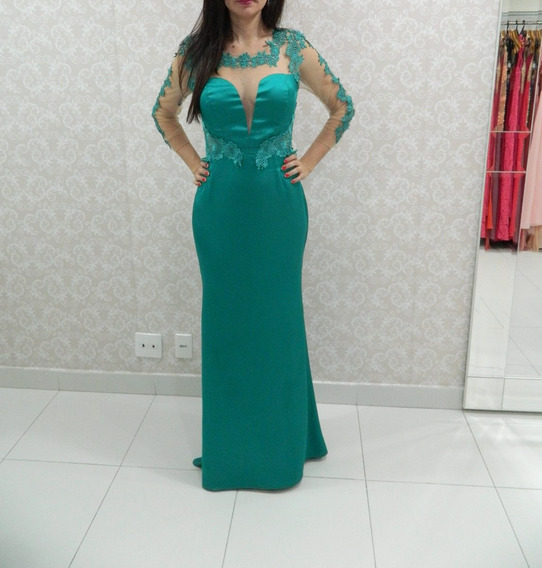 vestido mae da noiva verde musgo