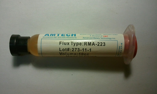 Flux En Jeringa 10cc Amtech -223 Reflow Soldaduras Reballing