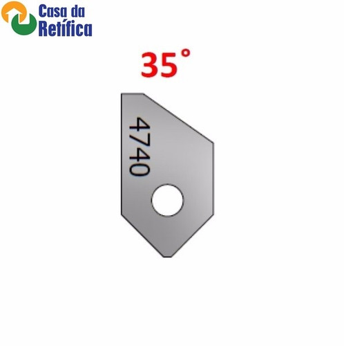 Pastilha De Corte Para Fresadora De Sede 35º - 4740