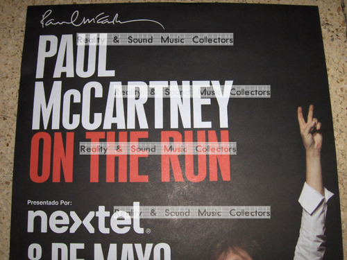 Paul Mc Cartney Poster Azteca 2012 Original De Coleccion (Usado)