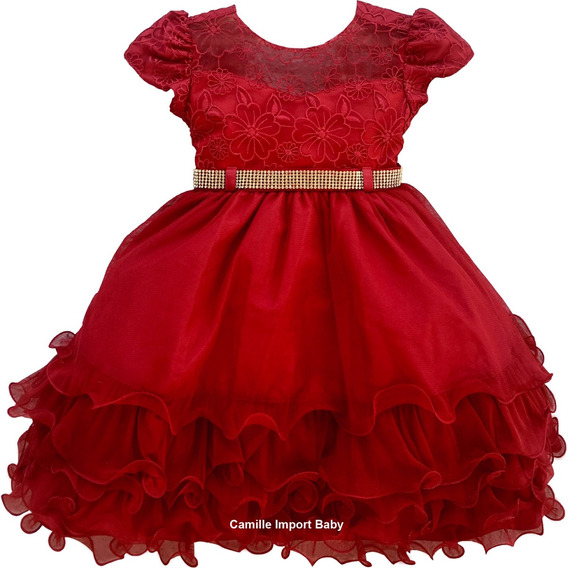 vestido minnie vermelha mercadolivre