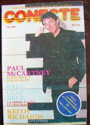 Revista Conecte,paul Mcckartney,girlschool,keith Richards