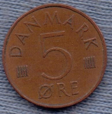 Imagen 2 de 2 de Dinamarca 5 Ore 1985 * Margrethe Ii *