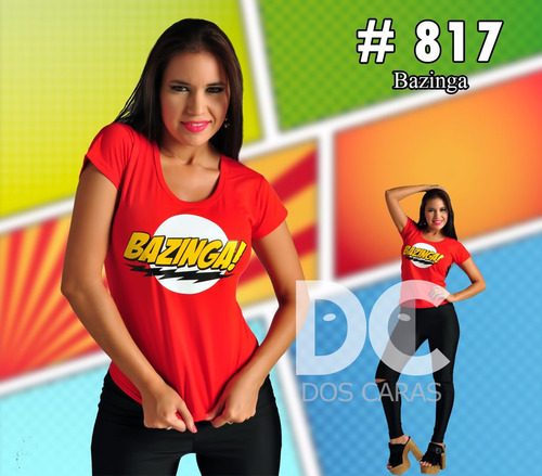 Remera De Comics Para Chicas - Bazinga The Big Bang Theory