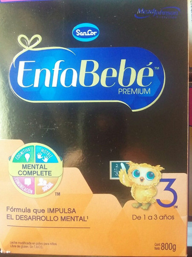 Enfa Bebe Premiun 1 A 3 Años  X 800 Grs