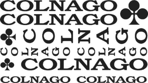 Jgo De 9 Calcomanias Para Bicicleta Colnago
