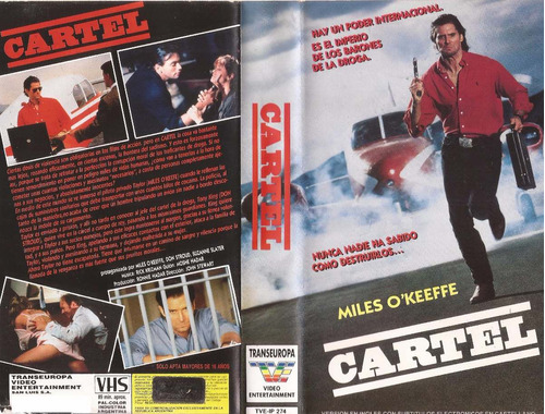 Cartel Vhs Miles O'keeffe Don Stroud Crystal Carson 1990