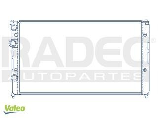 Radiador Volkswagen Golf 1998-1999-2000 L4 1.6/1.8 Lts Aut