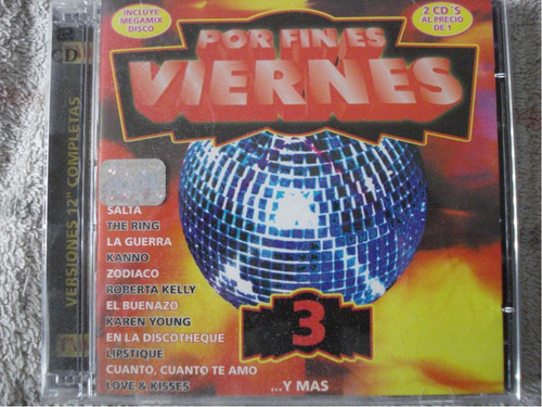 Musica Disco / 2 Cd's Musica Album Por Fin Es Viernes Vol 3