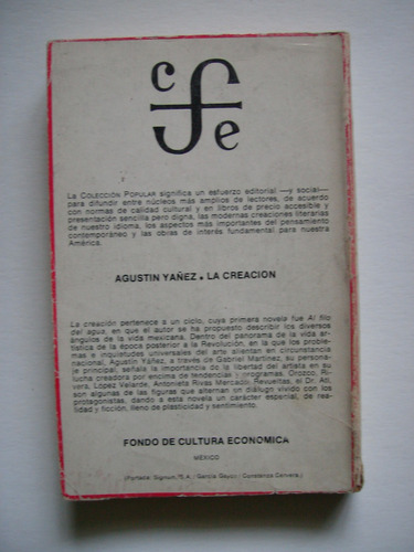 La Creación - Agustín Yáñez 1971 (Usado)