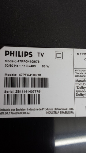 Tv 47pfg 4109 Led 47 Philips Pci,s (leia Anuncio)