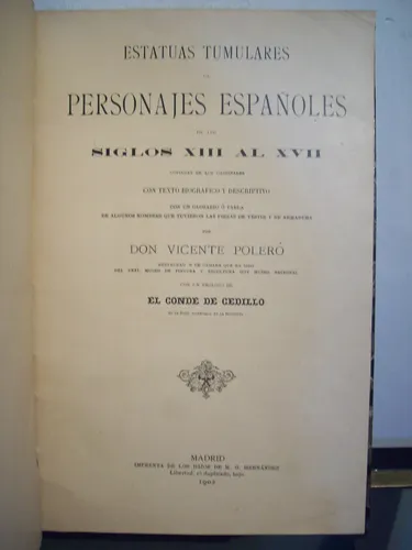 Adp Estatuas Tumulares Personajes Españoles S. Xiii Al Xvii (Usado)