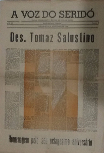 A Voz Do Seridó (1960) - 80º Aniv. Des. Tomaz Salustino