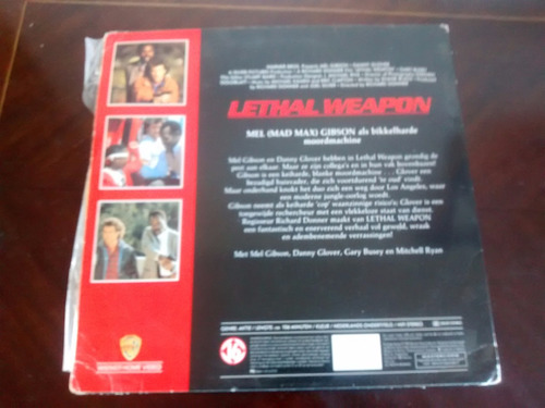 Laser Disc De La Pelicula Lethal Weapon(xx980 (Usado)
