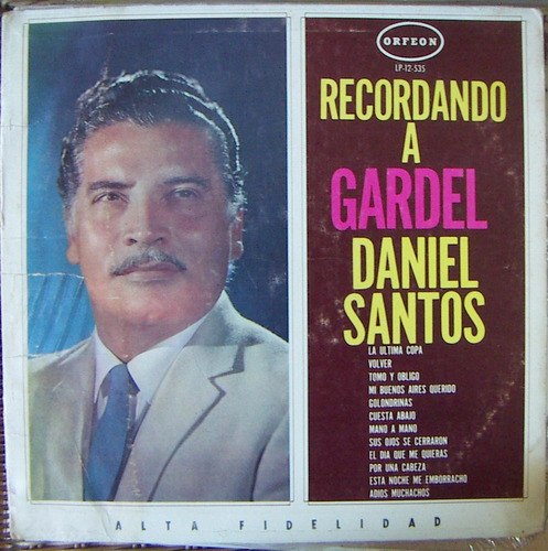 Afroantillana, Daniel Santos.lp 12´. Hecho En México 4