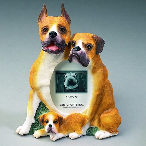 Porta Retrato Perro Boxer , Tamaño 9 X 13 Cms