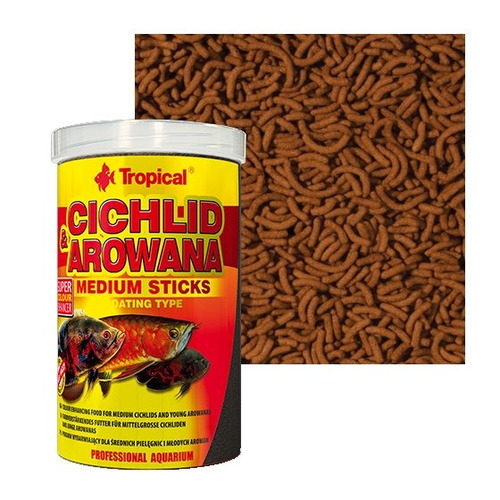 Ração Cichlid & Arowana Medium Sticks Tropical (90g)