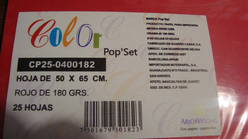 Imagen 6 de 8 de Cartulina Iris 180gr Pliego 50x65 Tarjetas Manualidades 50pz