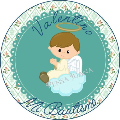 Etiquetas Candy Bar Personalizadas Bautismo