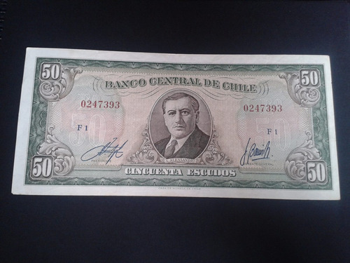 Chile Billete 50 Escudos