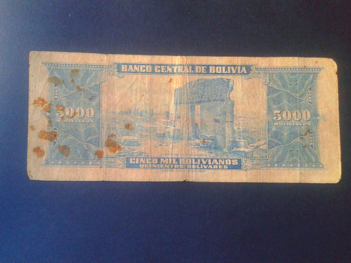 Bolivia Billete 5000 Bolivianos 1945