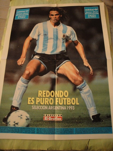 Lamina Redondo Seleccion Argentina Año 1993 Argentinos Jrs.