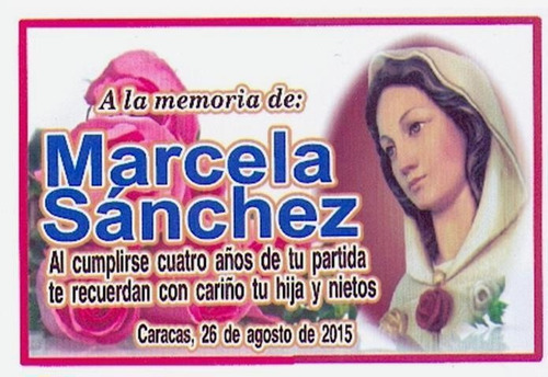 Imanes Recuerdos Funeral, Difunto, Ultima Noche, Novenario
