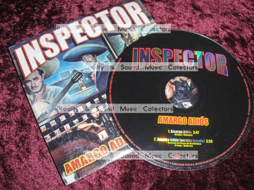 Inspector Amargo Adios Cd 2 Tracks Original De Coleccion!! (Usado)