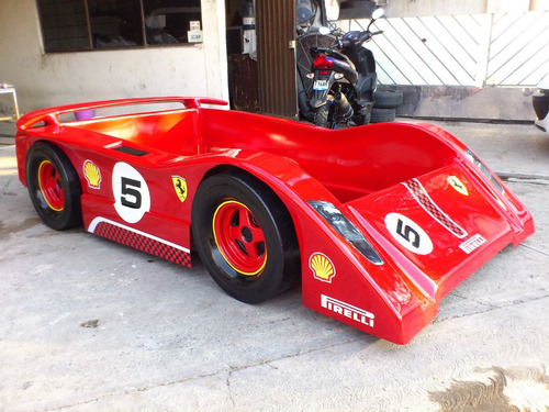 Cama Coche Ferrari Challenge Pirelli 458 Colchon Individual