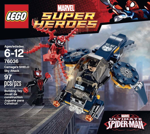Lego Super Heroes 76036 Carnage`s Shield Sky Attack Building
