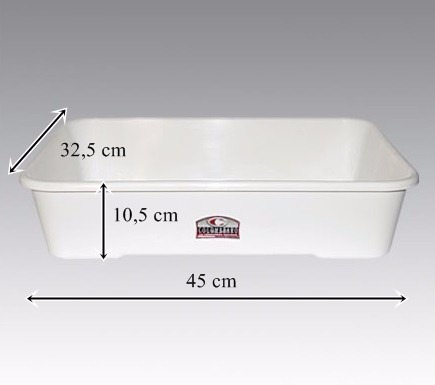 Imagen 7 de 9 de 10 Bandejas Plasticas Profunda 45 X 32,5cm Carniceria