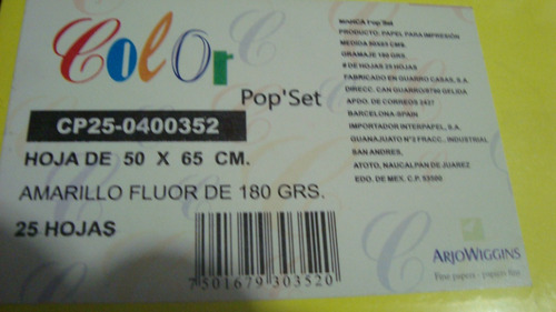 Imagen 5 de 8 de Cartulina Iris 180gr Pliego 50x65 Tarjetas Manualidades 50pz