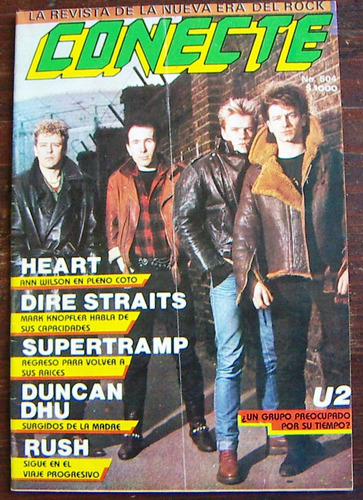 Revista Conecte, Rush, U2, Heart, Mark Knopfler, Escoria