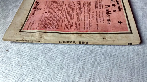 Imagen 2 de 3 de Revista Nueva Era Nº 8 - Setiembre De 1959 Año Xi Ed. Anteo