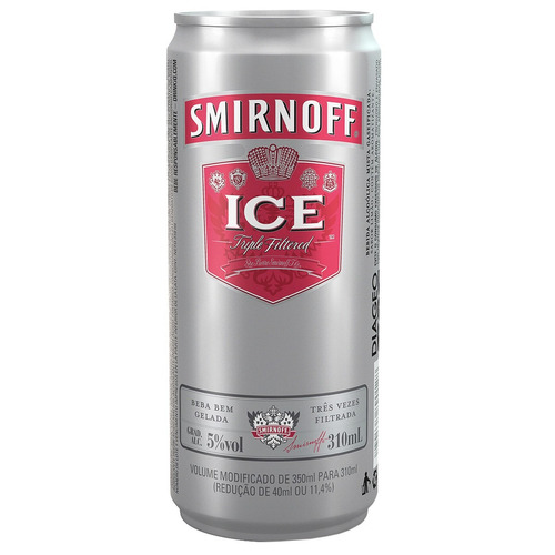 Vodka Smirnoff Ice 310ml ( Kit 6 Unidades )