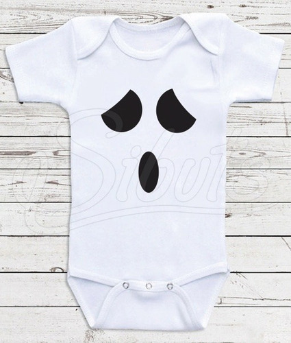 Pañalero Bebé Con Diseño Ghost Halloween Fantasma