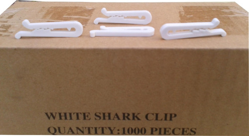 Imagen 3 de 4 de Clips Para Mangas De Camisa Tintoreria Blancos Caja Con Mil
